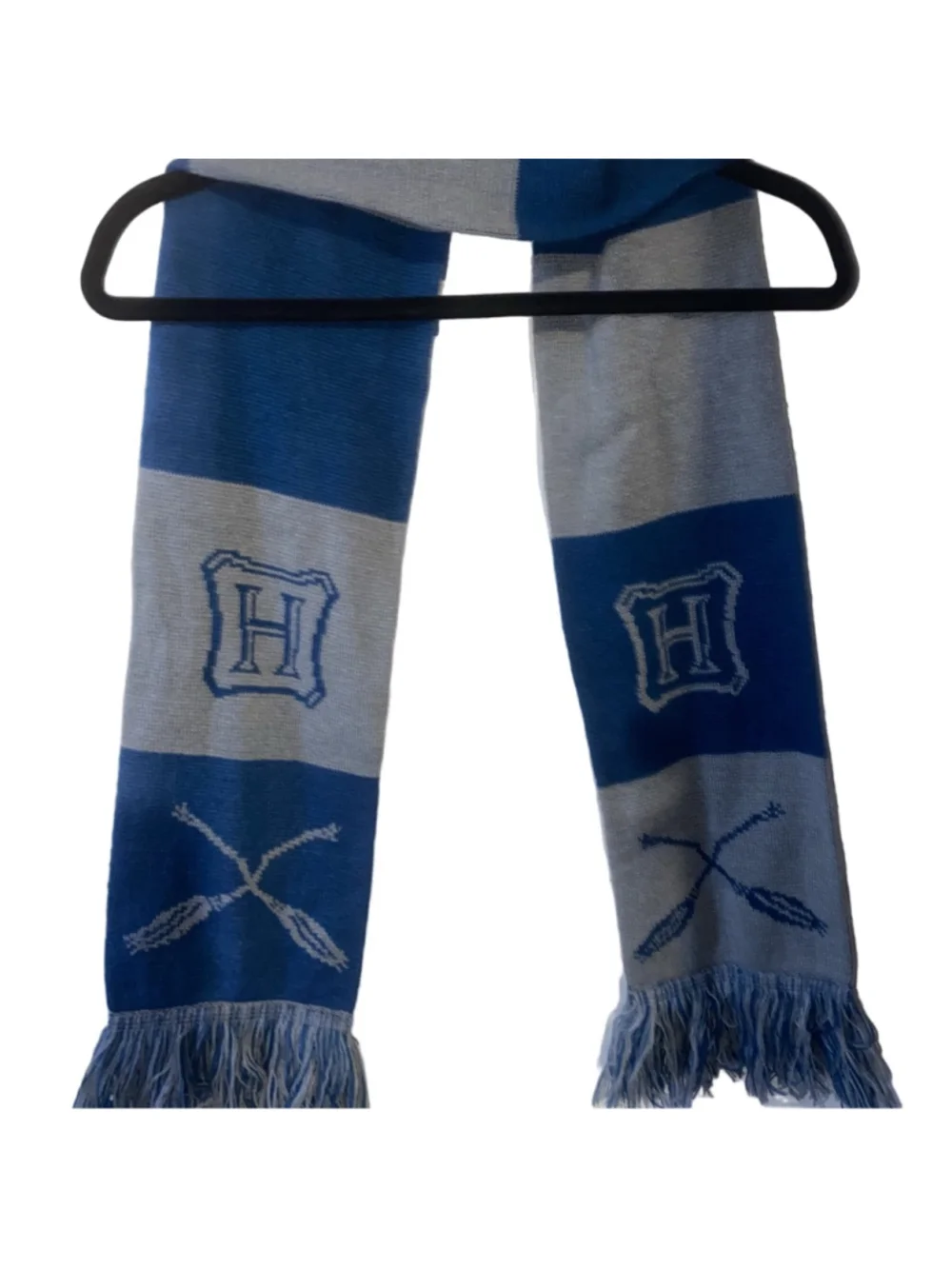 Official Wizarding World Harry Potter Hogwarts Knit Scarf Blue Gray